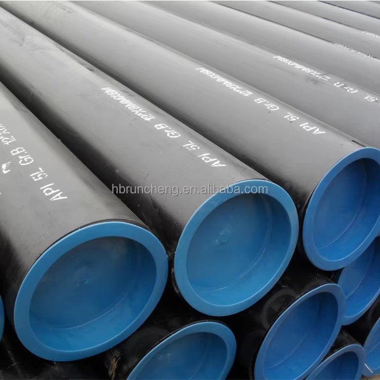 ASTM A106 2.1/2'' SCH80 Gr.b Black Steel Seamless Gas Pipes