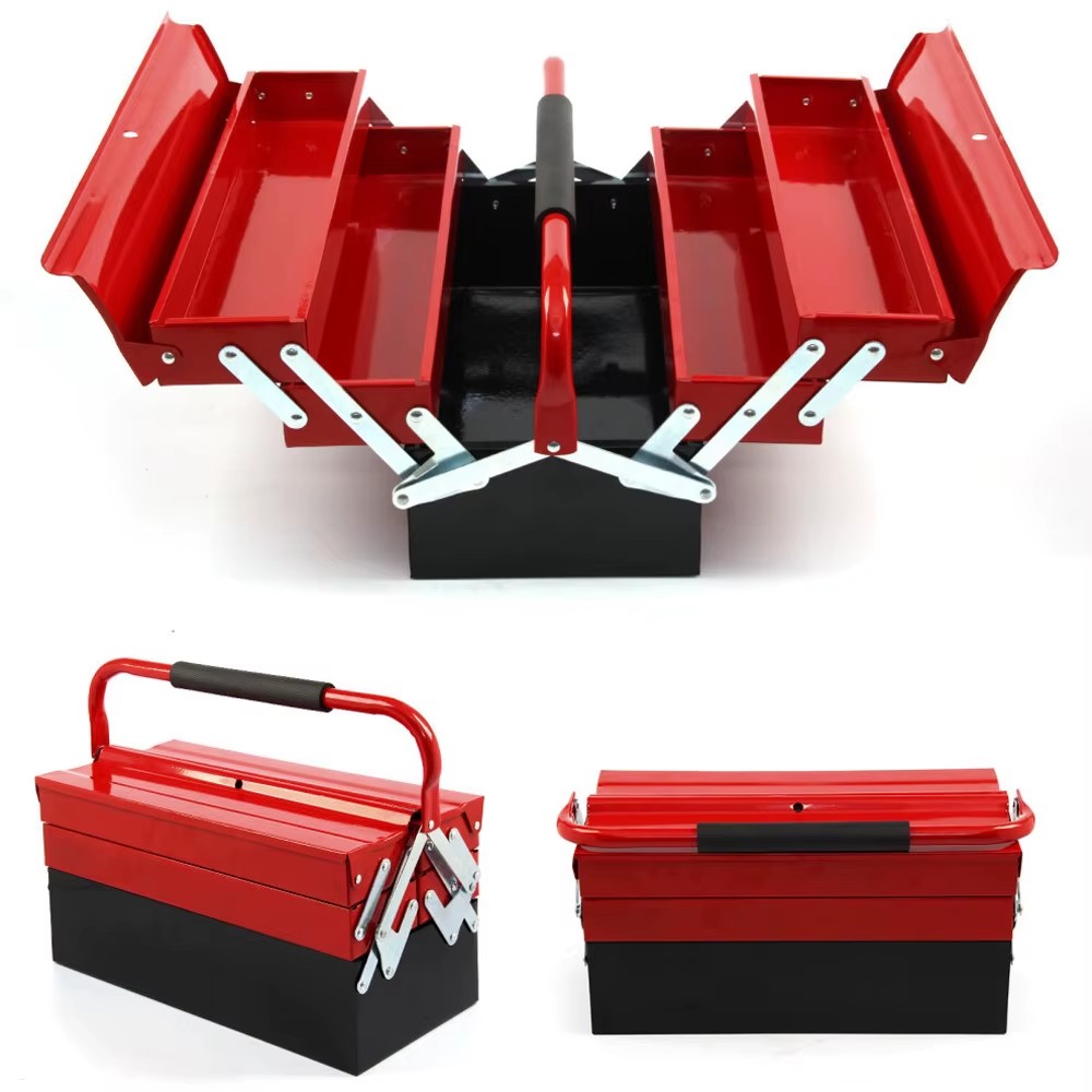High Quality and Precision Portable Small Metal Cantilever Utility Tool Box