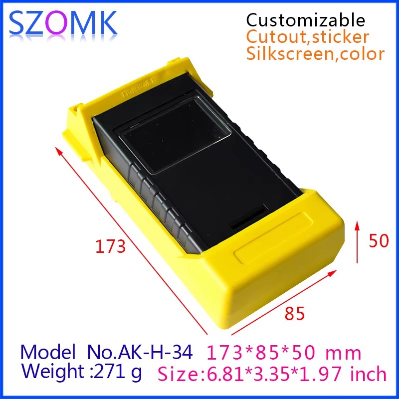 Handheld Enclosures Lcd Plastic Enclosure with Rubber Instrument Box
