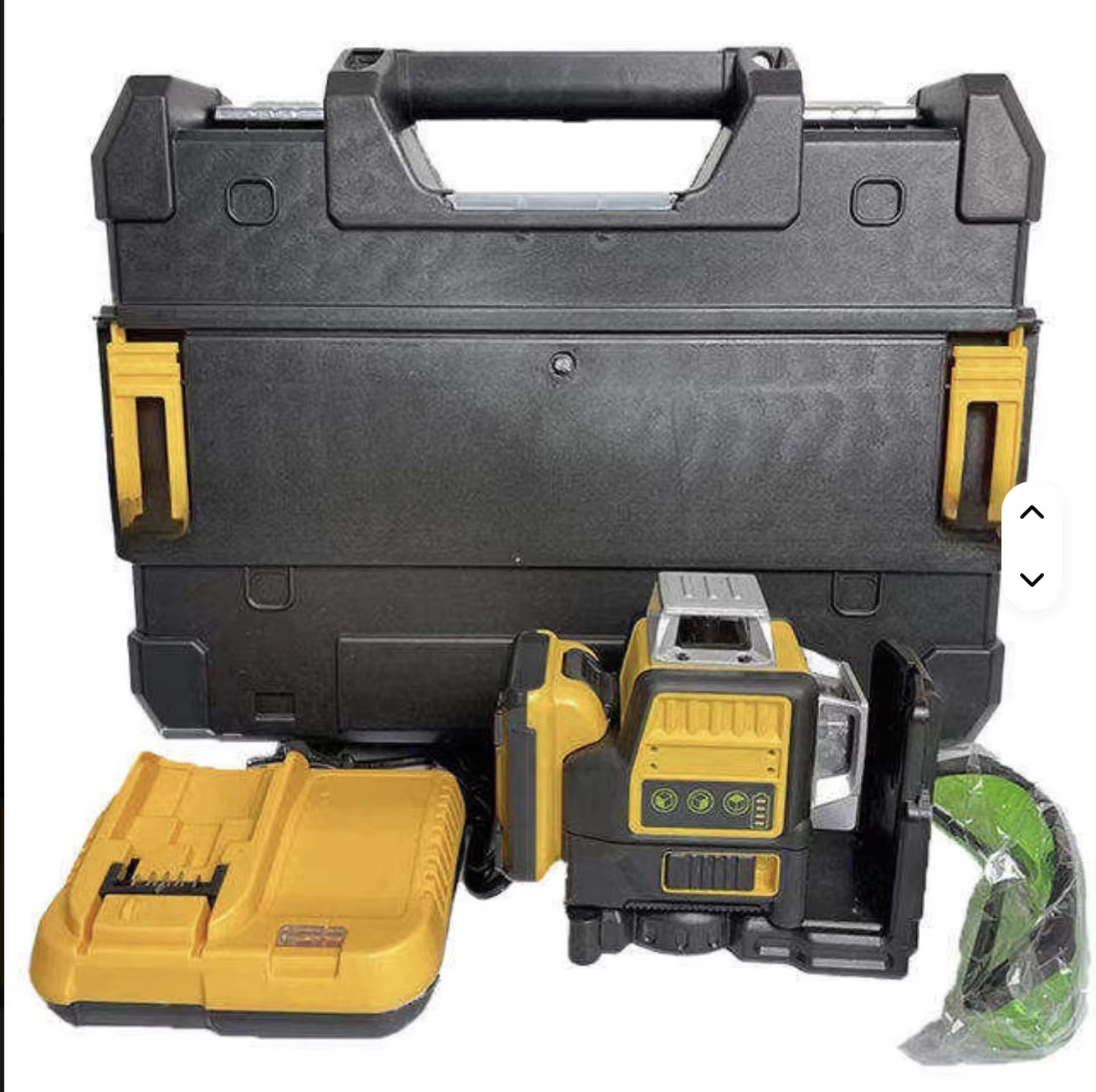 WANKE TOOLS 12 Green Line 360 Self Leveling Laser Level 4D Cross Line Remote Control Construction Survey Tool