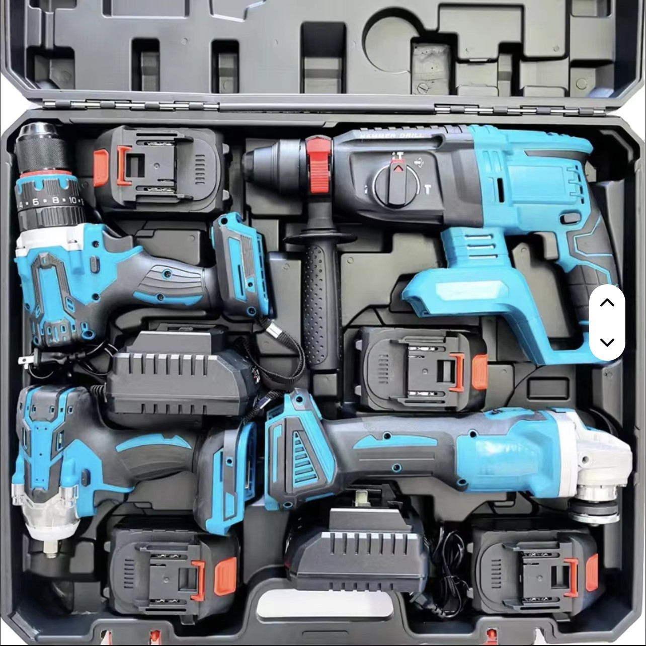 OEM 20V Power Tool Set Rechargeable Lithium Brushless Cordless Adjustable Wrench in Hard Case