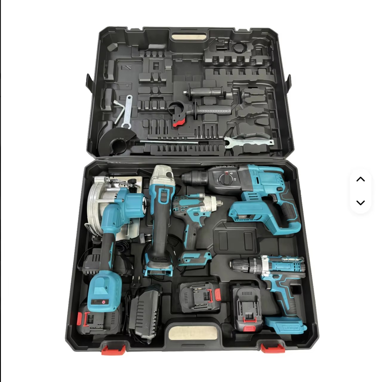 OEM 20V Power Tool Set Rechargeable Lithium Brushless Cordless Adjustable Wrench in Hard Case