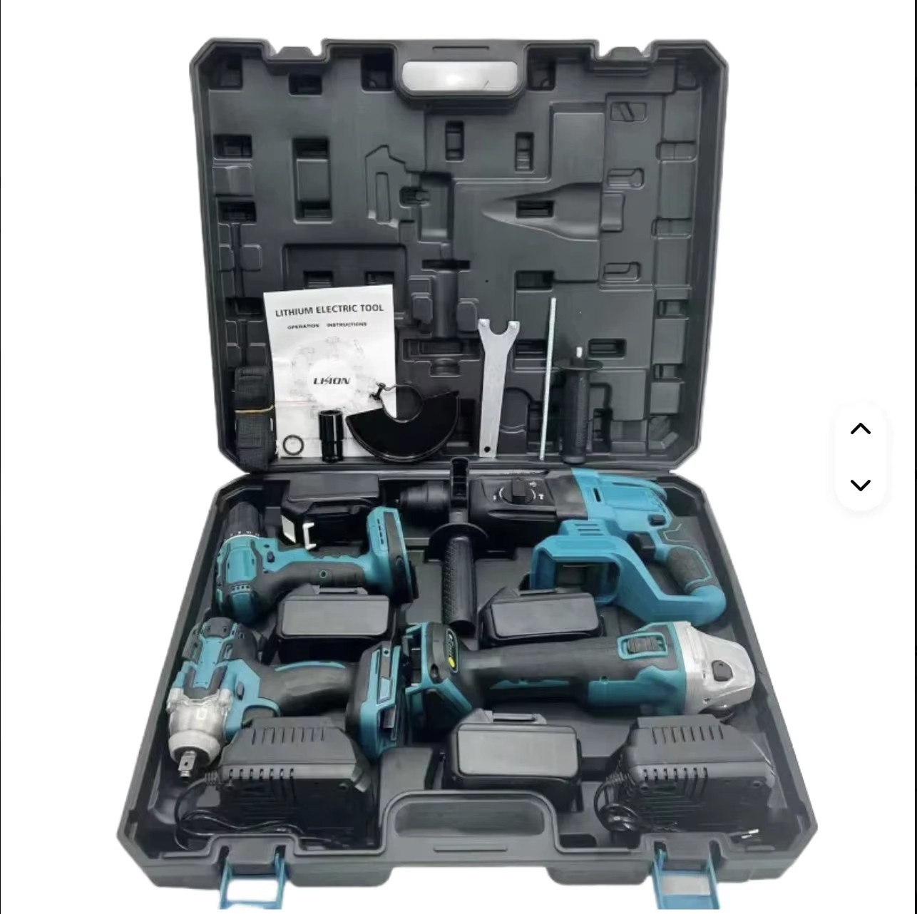 OEM 20V Power Tool Set Rechargeable Lithium Brushless Cordless Adjustable Wrench in Hard Case