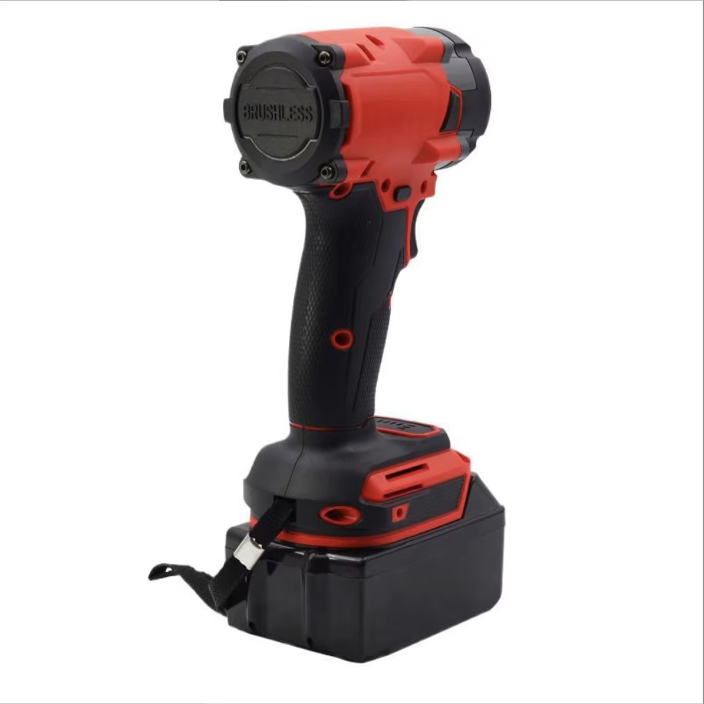 Industrial 24V Brushless 12A High-Power Impact Wrench 1000Nm Max Torque 3500 Impact Frequency Rechargeable Lithium Battery DIY