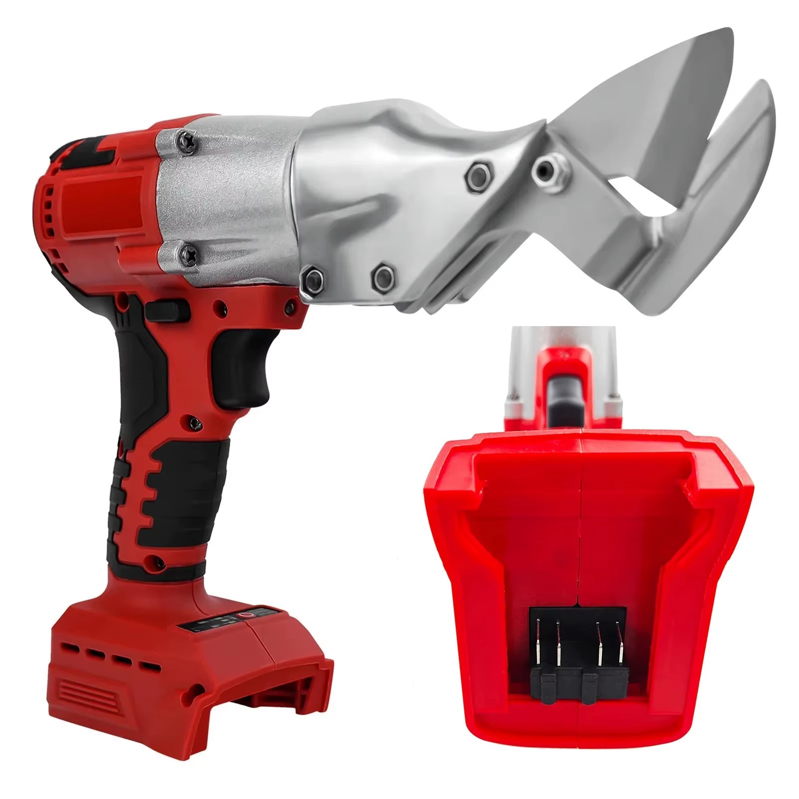 For 18V Battery Electric Iron Scissors Carbon Steel Cutter Power Tools for Sheet Metal Shears Cordless Brushless Tool