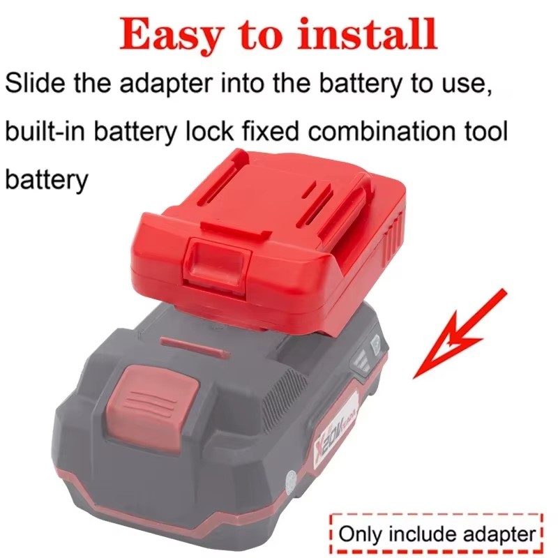 Adapter for 18V Li-ion Tools to Converts to Lidl Parkside X20V Li-ion Battery Adapter Power Tool Accessories