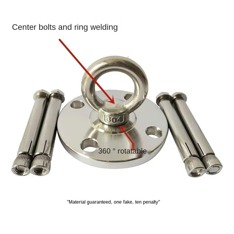360 Rotate Stainless Steel Heavy Duty Ceiling Mount Anchor Wall Buckle Yoga Hammock Chair Sandbag Swing GYM Equipment Hook