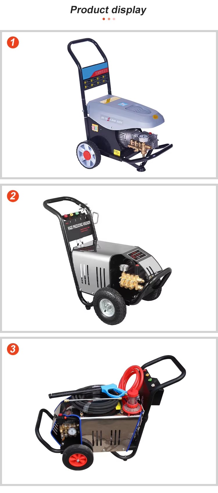 Industrial Portable High Pressure Car Jet Car Washing Machine Wash Pump Carwash Equipment Car Pressure Washer