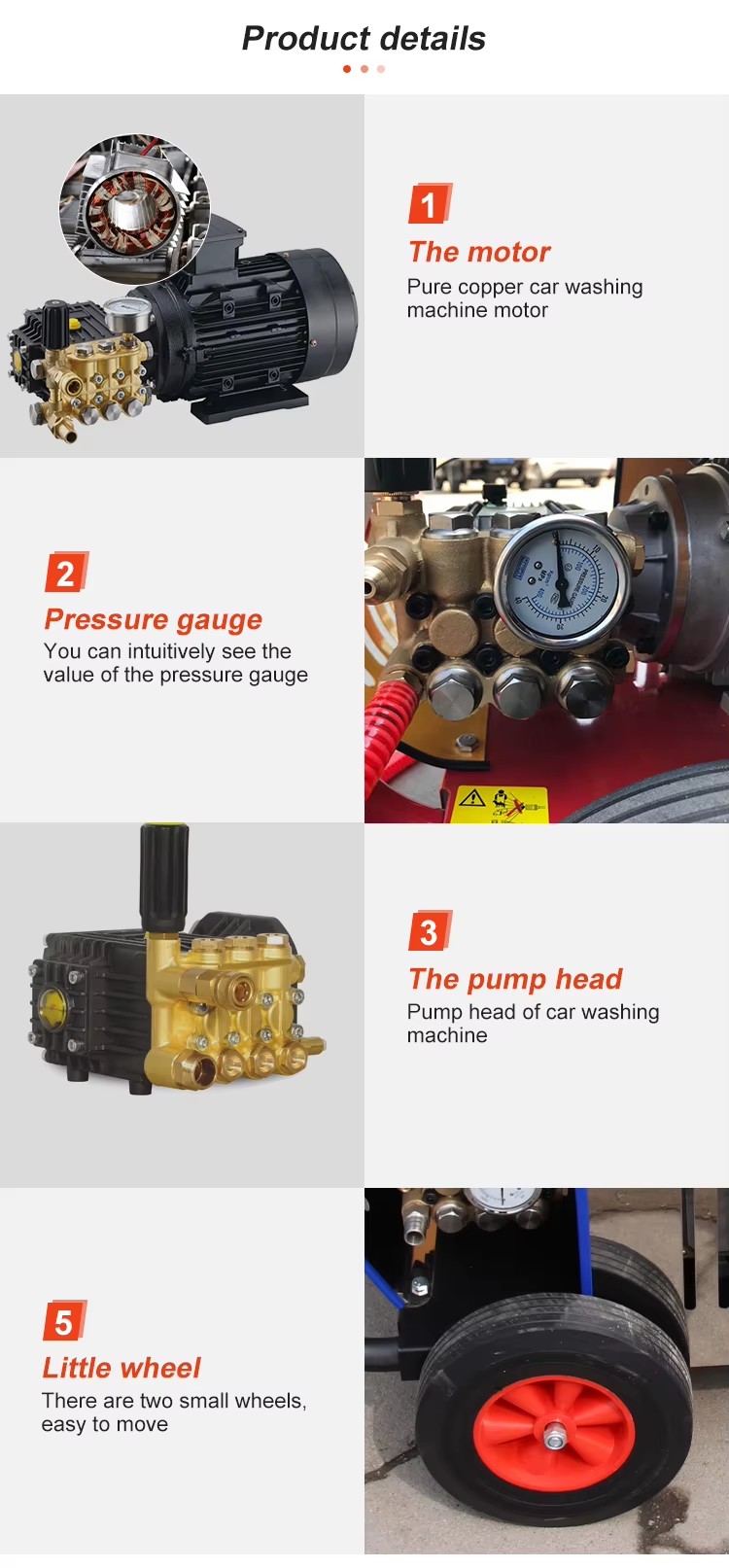 Industrial Portable High Pressure Car Jet Car Washing Machine Wash Pump Carwash Equipment Car Pressure Washer