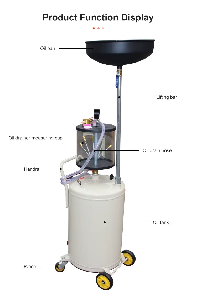 Air-operated Pneumatic Waste Oil Extractor Collector Car Change Oil Machine Waste Oil Drainer Tanks