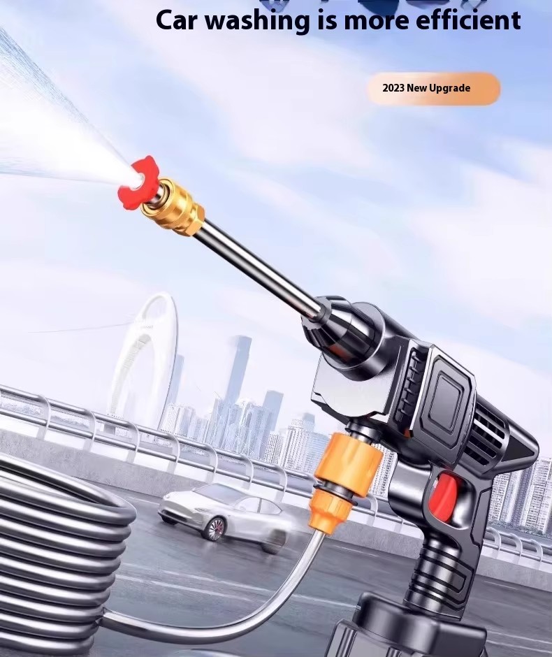 High-Pressure Industrial Grade Home Use WirelessTools Car Washer 2000psi Lithium Battery Volume Brushless Motor Spray Gun
