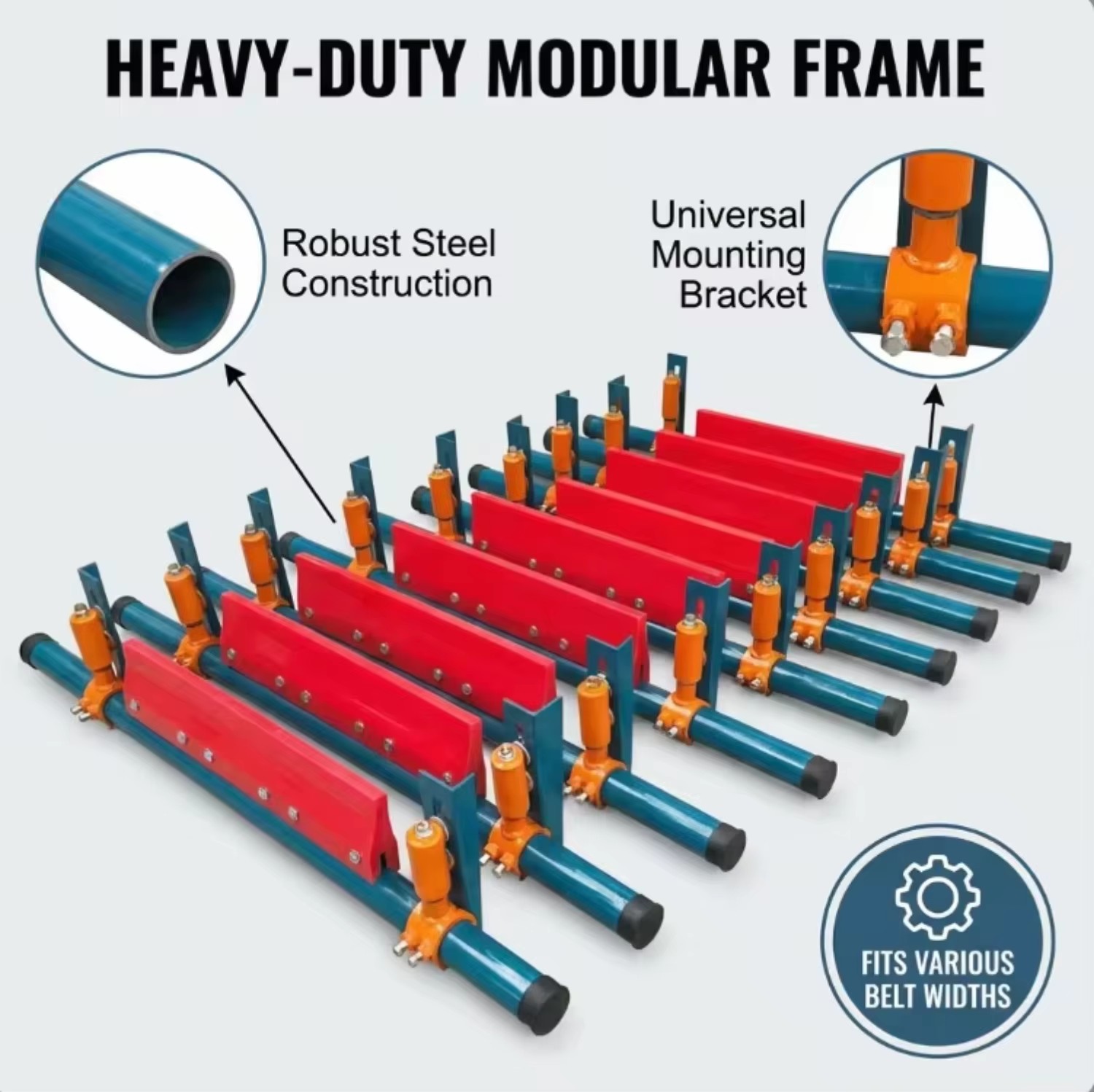 Super wear-resistant polyurethane scraper conveyor cleaner, suitable for the mining industry