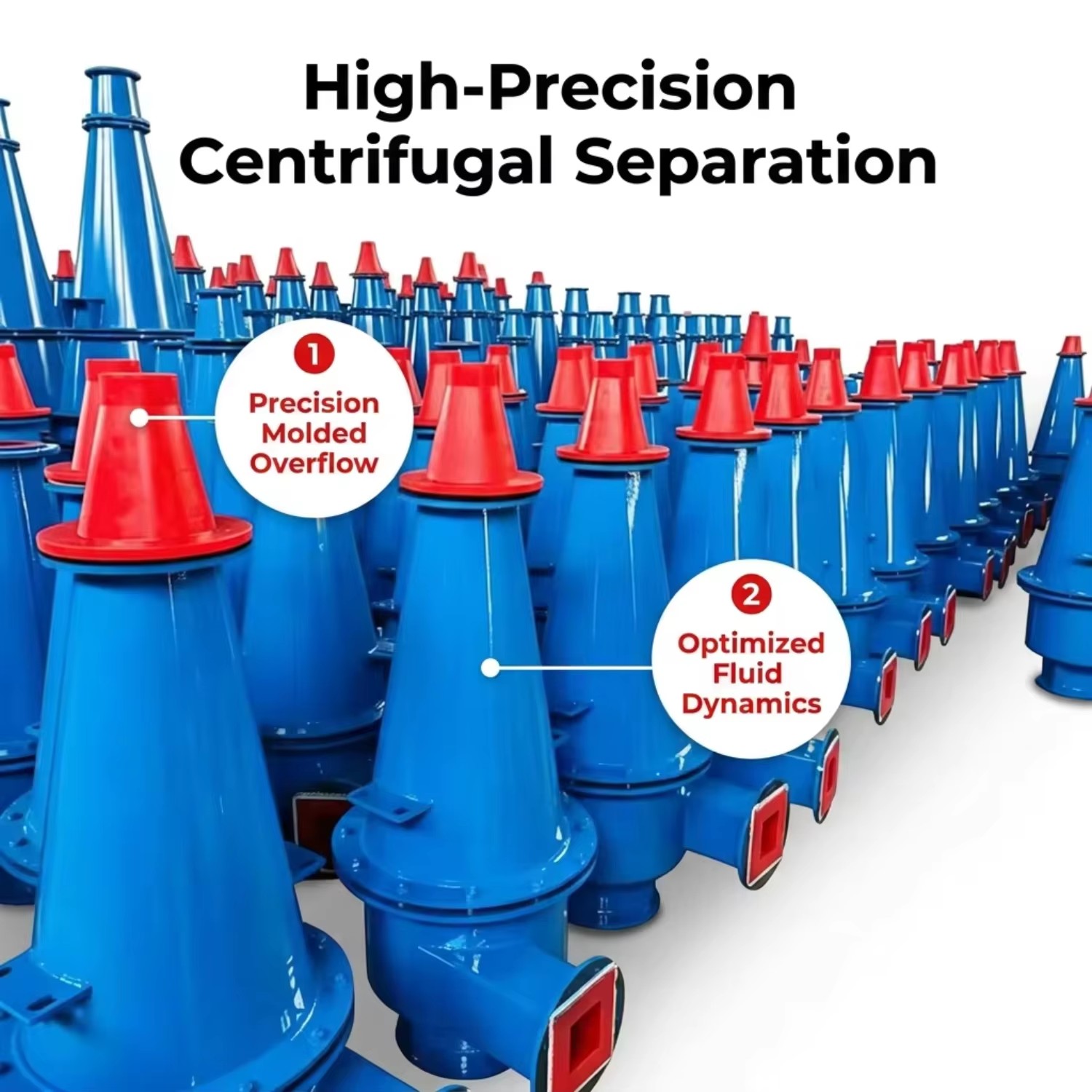 High-quality industrial mineral separation cyclone separator hydraulic cyclone