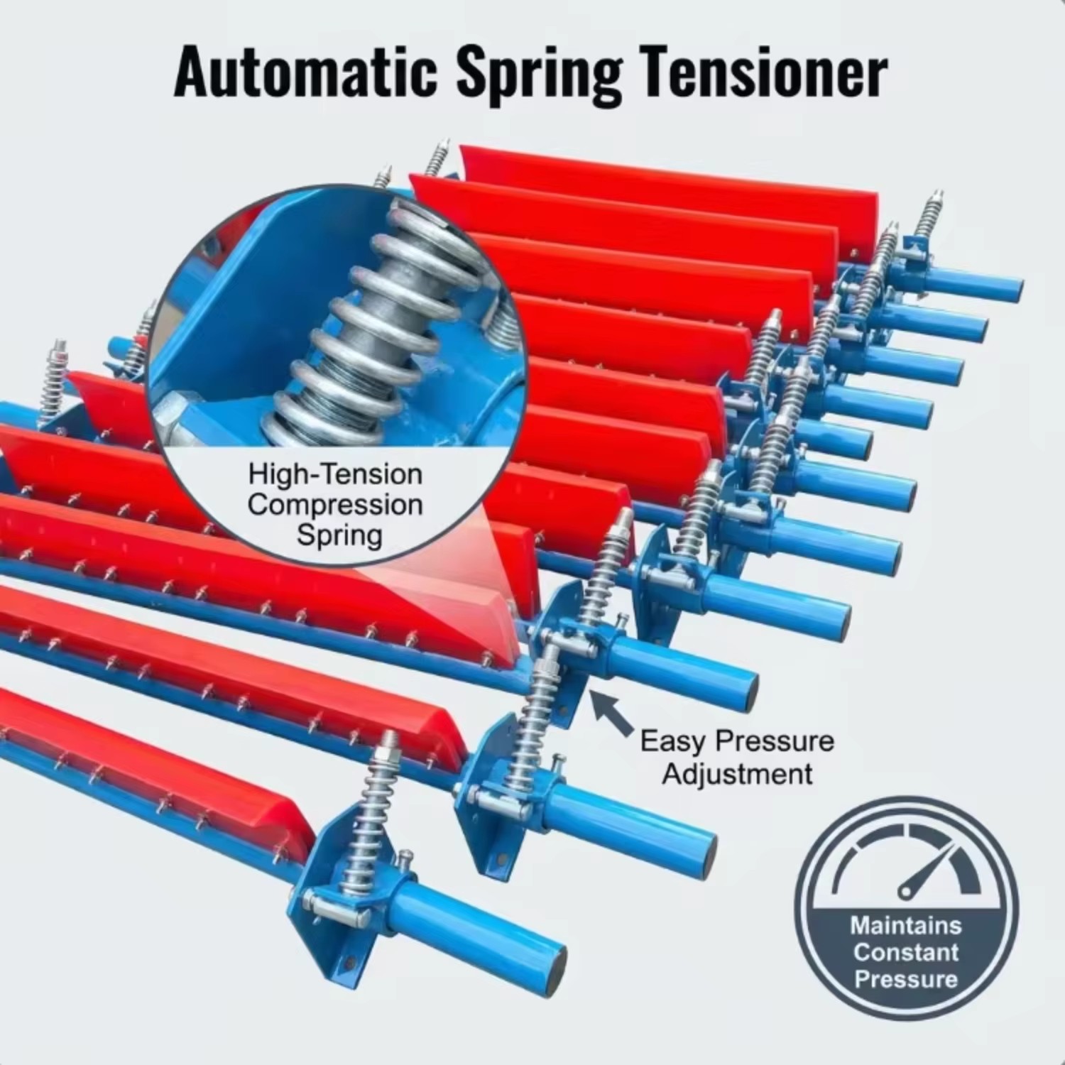 Heavy-duty Conveyor Belt Scraper Cleaner for Quarry Mine Bulk Powder Material Cleaning Application