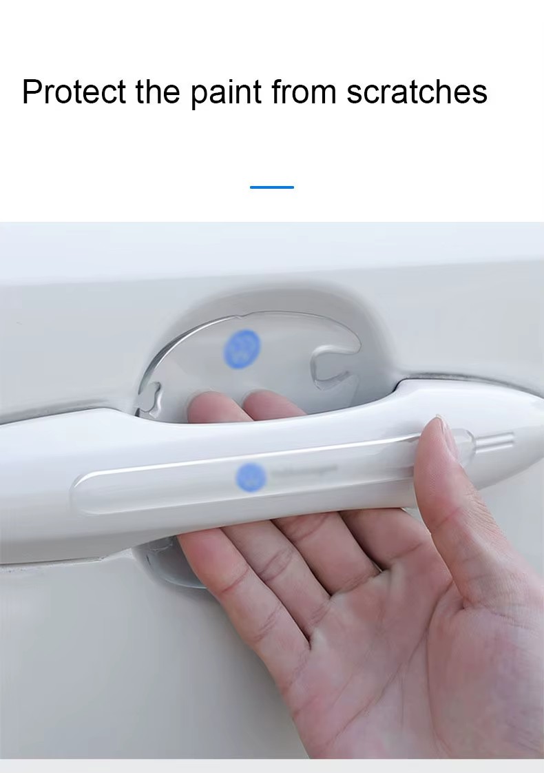 New arrival transparent 8pcs anti scratch universal car door handle edge protector