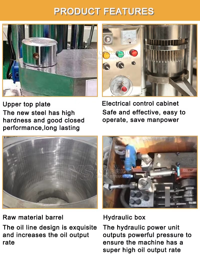 Olive Oil Extractor Machine Cold Press Automatic Hydraulic Sesame Oil Press Machine Palm Oil Press Machine Manufacture