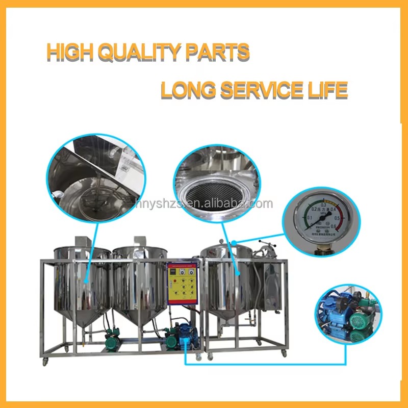 Pyrolysis Oil Refining Machine Corn Oil Refining Machine Vegetable Oil Refining Machine