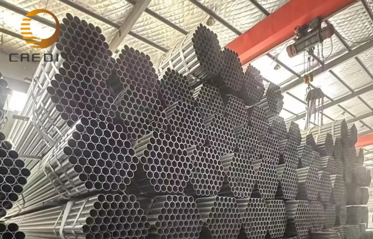 ASTM Standard ERW Hot Dipped Galvanized 1.9inch Carbon Steel Scaffolding Pipe 48.3mm for Construction