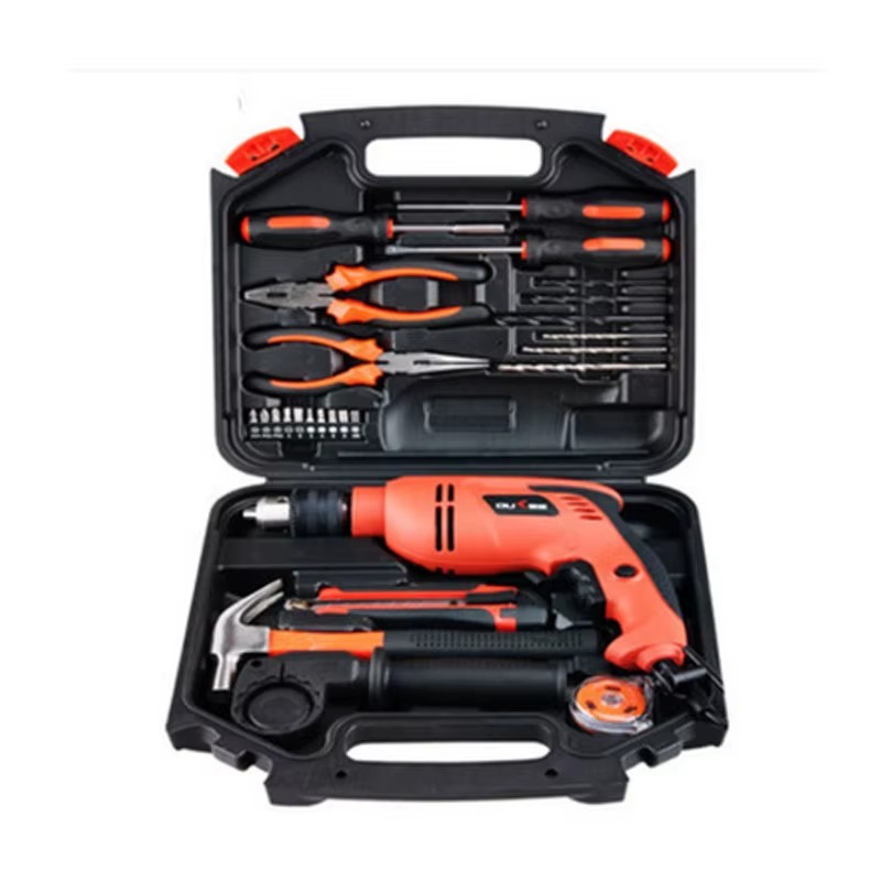 Professinal DIY Best Sale Household Hardware Tool Kit Electrician Woodworker Manual Maintenance Electric Drill Tool Set DIY