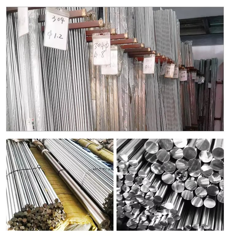 ASTM Hot Rolled Square Stainless Steel Rod Raw Material 304 Round Stainless Steel Bar 316 Stainless Steel Bar
