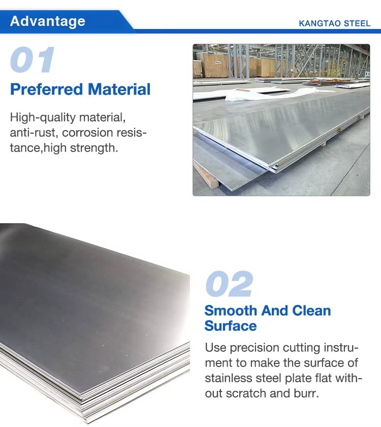 Top-notched Chinese Steel Expert Source Factory Supplier 304 316L Stainless Steel Plate Sheet 304 2B Mirror with Good Price
