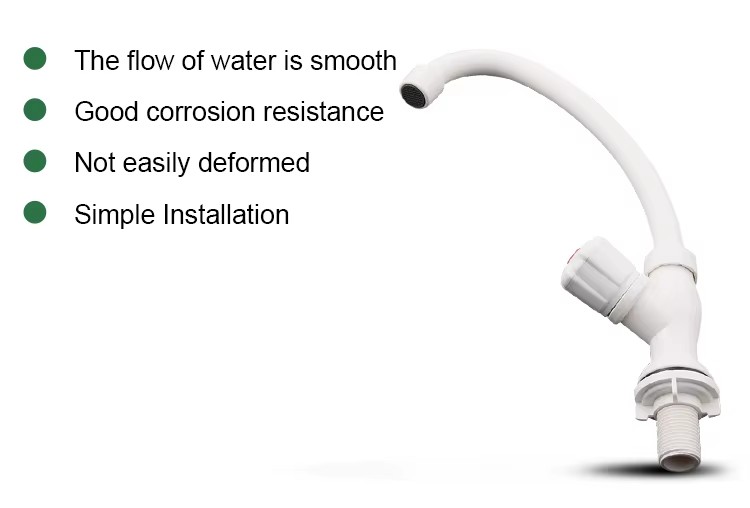 Hot Sell PVC Plastic Faucets Water Taps Bathroom Kitchen Wall Mounted Cabinet Filter Bibcock