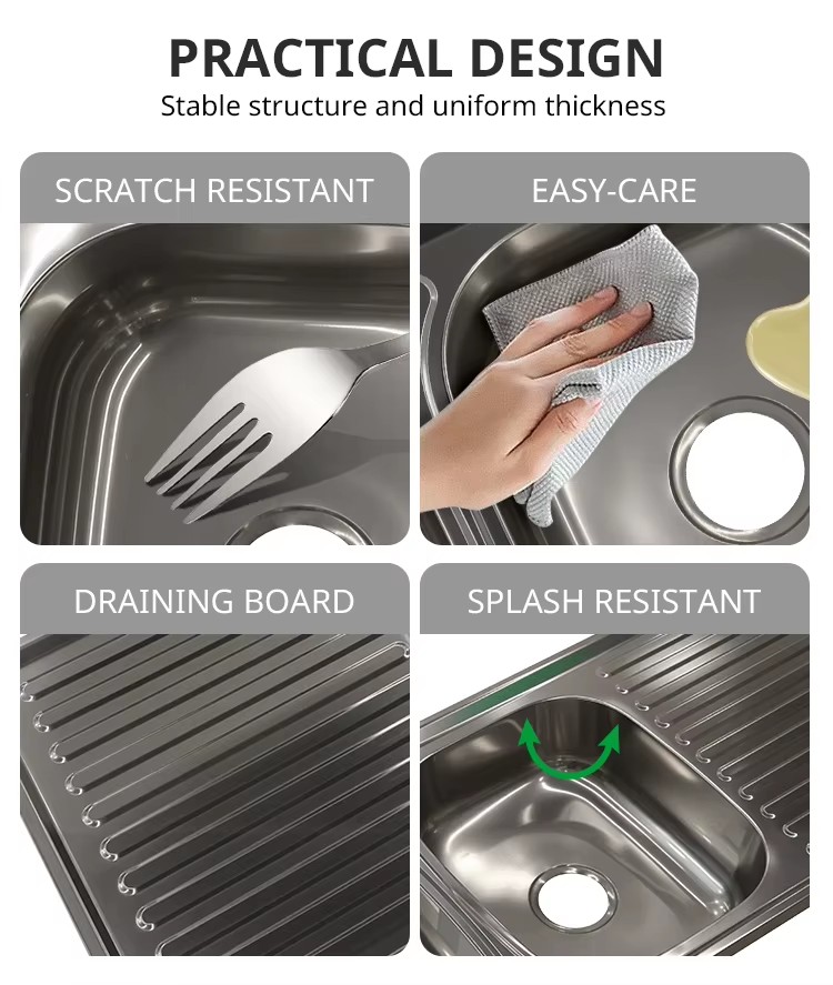 Sink 33x22 Silver Stainless Rack Large Watermark Sinks 85 Built in Double Bowl Steel Kitchen