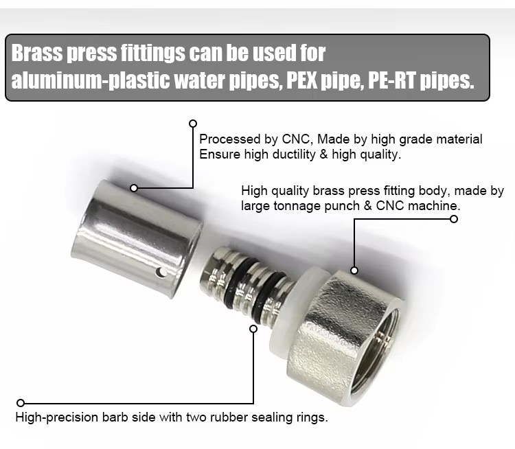 Pex Pipe Fittings for Heating Floor System Fitting Supplier Plumbing Plastic Copper Brass Fittinge Ppsu Press