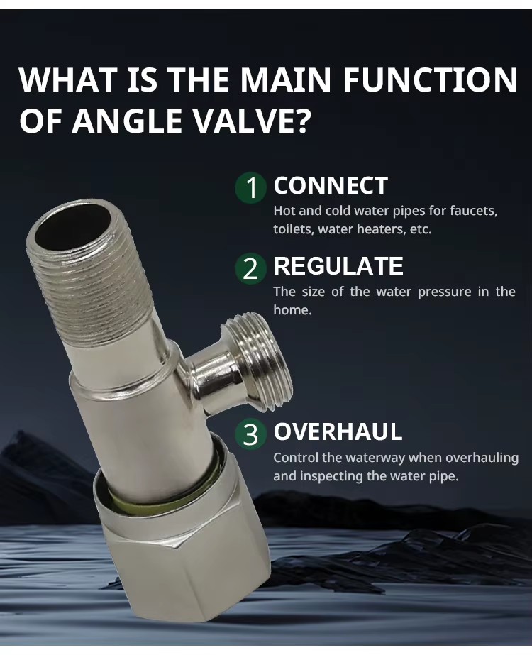 Factory Production and Wholesale Toilet Iron Threaded Angle Seat Water Flow Control Valve