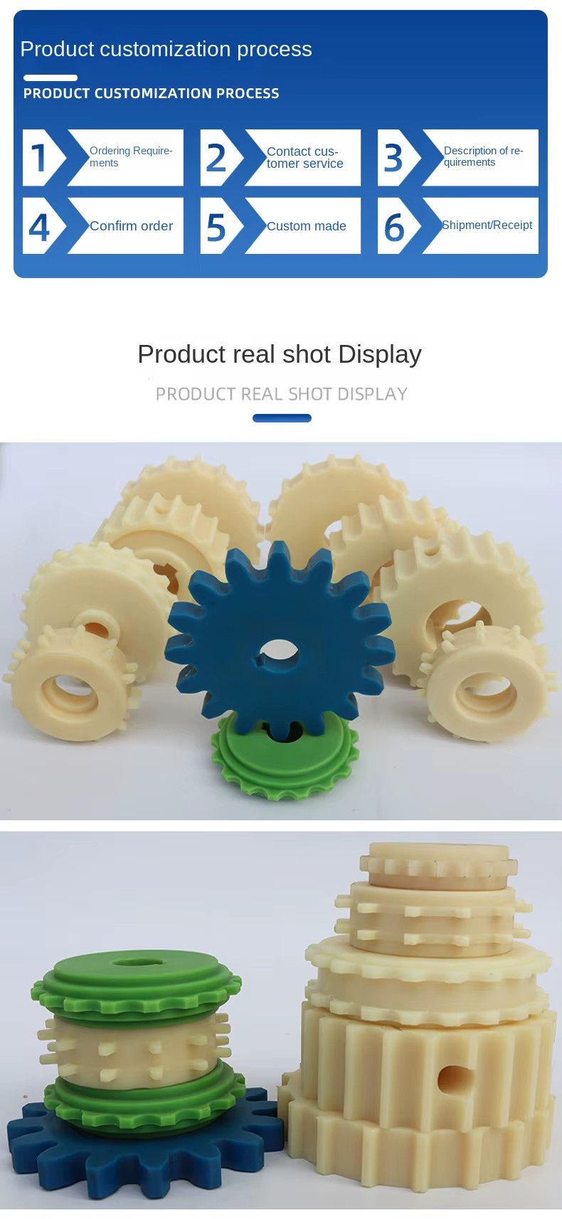 STE CNC Machined Nylon Zero-cut Processing Parts Wear-resistant Nylon Blocks Nylon Irregular-Shaped Parts