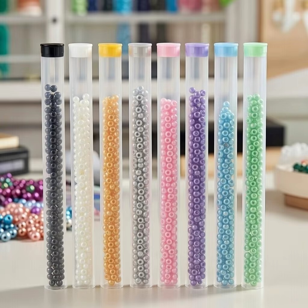 Wholesale Clear Other Tube for Makeup Brush and Blush Packaging Transparent Cosmetic Storage Cylinder Container Color Caps