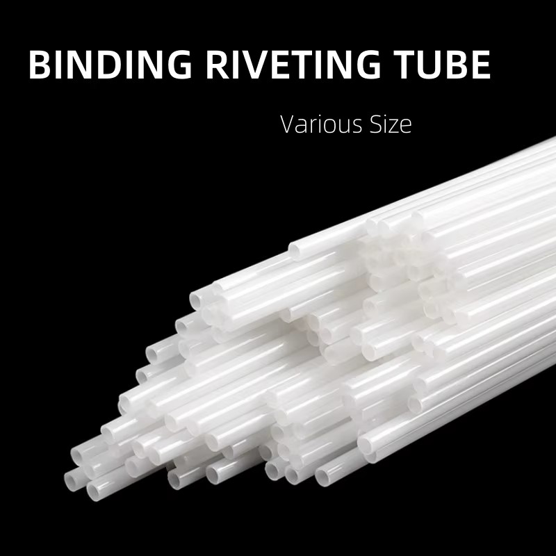 4.8mm Nylon PA6 Plastic Binding Tubes Universal Heat Set Rivet Comb Book Binding Machines 500mm Length Custom 5mm 6mm 5.5mm Made