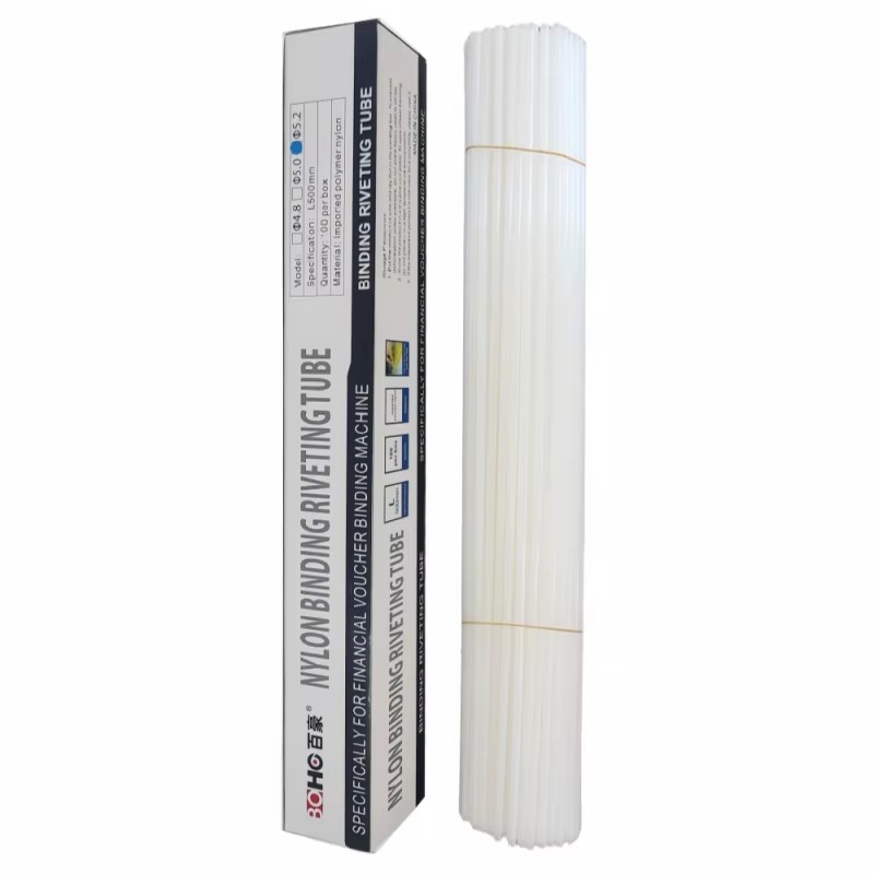 4.8mm Nylon PA6 Plastic Binding Tubes Universal Heat Set Rivet Comb Book Binding Machines 500mm Length Custom 5mm 6mm 5.5mm Made