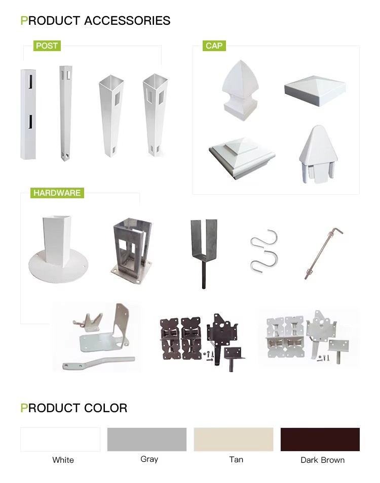 Supplier Custom Size Easily Assembled ECO Rot Proof Waterproof Pvc Price Plastic Garden Lattice Fence Panels