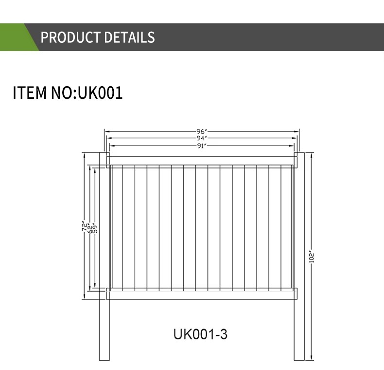 Factory Mass Production and Sale of PVC Vinyl Panel Garden Privacy Security Fence