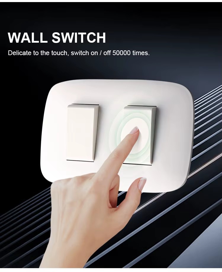 4 Gang Plastic Frameless Wall Light Switches Socket Electric Box Luxury Led Dimmer Base Panel American