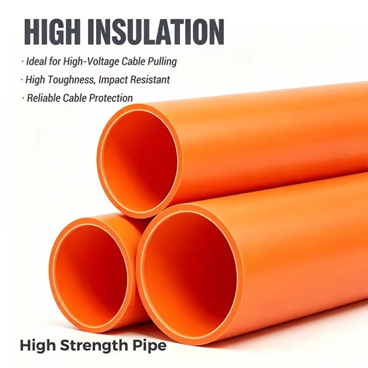 MPP Electrical Conduit Pipe for Cable Protection System Modified Polypropylene Tube for Highway Power Relocation Project