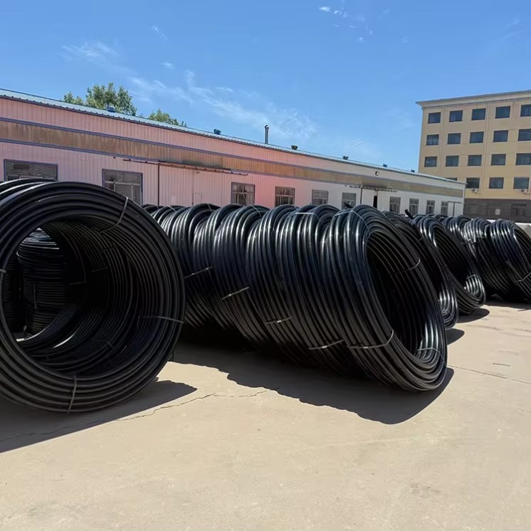 HDPE Electrical Conduit Pipe Electric Duct Tube Black Plastic Pipe Rolls
