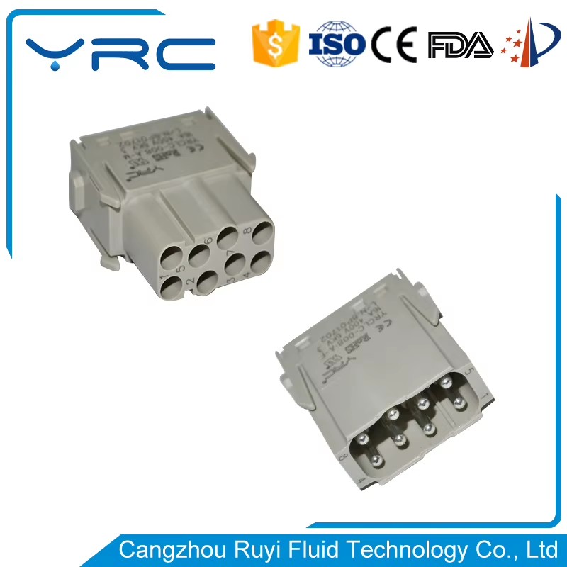 YRC Male Female Heavy Duty 160V 16 Amp 17 Pin Cable Connector