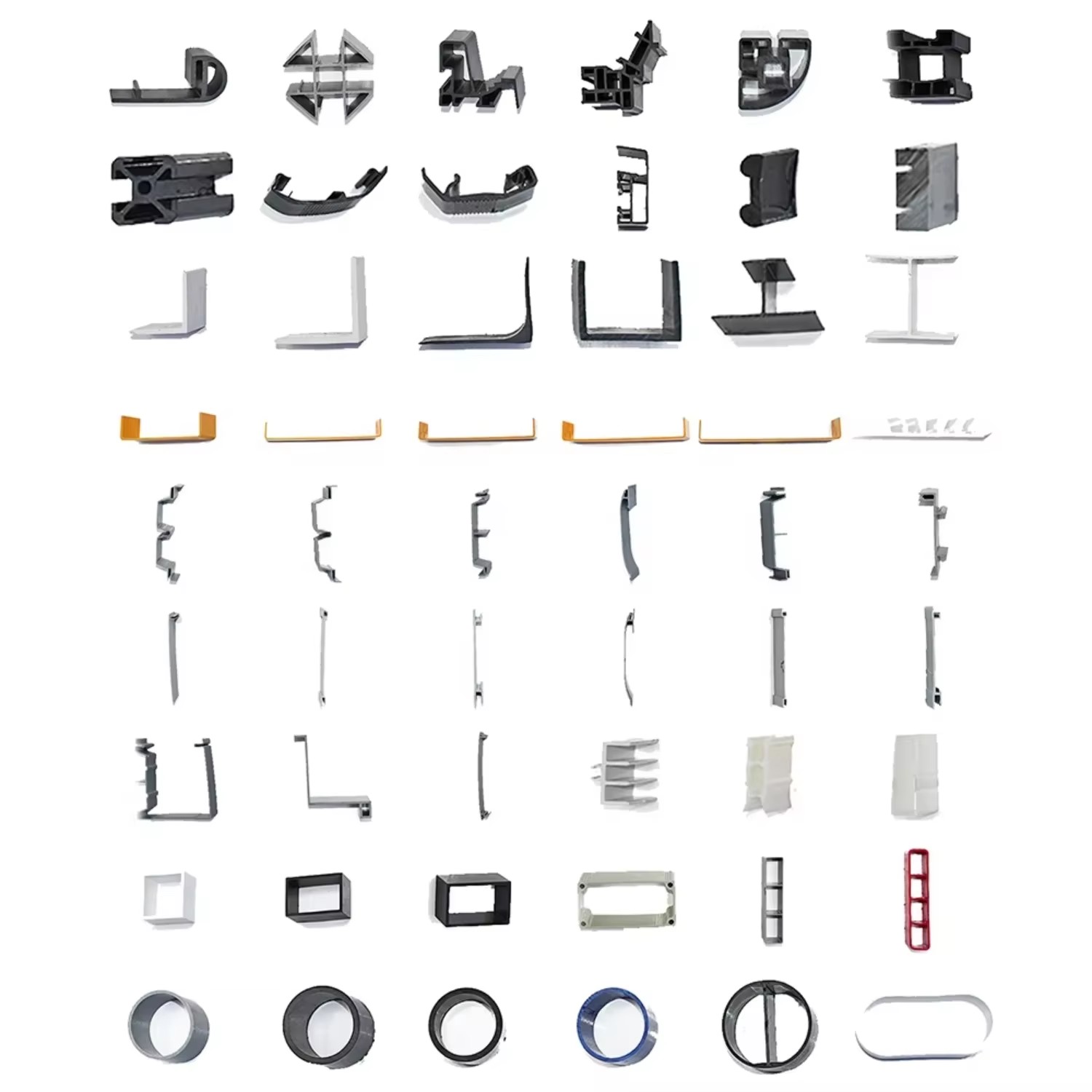 Extrude Brilliance Plastic Extrusions Architectural Rails PVC Customized Profiles for Window and Door Sliding Systems