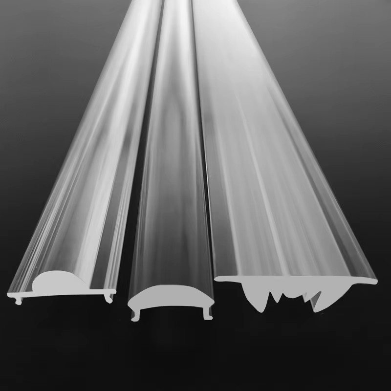 Customized Different Owned Beam Angle M Shape Pmma Optical Grade Polarized Light Led Linear Tube Lens//