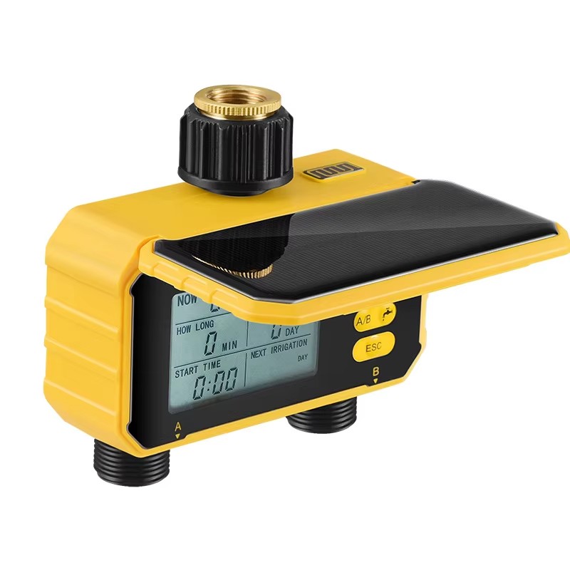 Solar Automatic Irrigation Watering Device Intelligent Drip Irrigation Dual Channel Timed Flower Watering Artifact