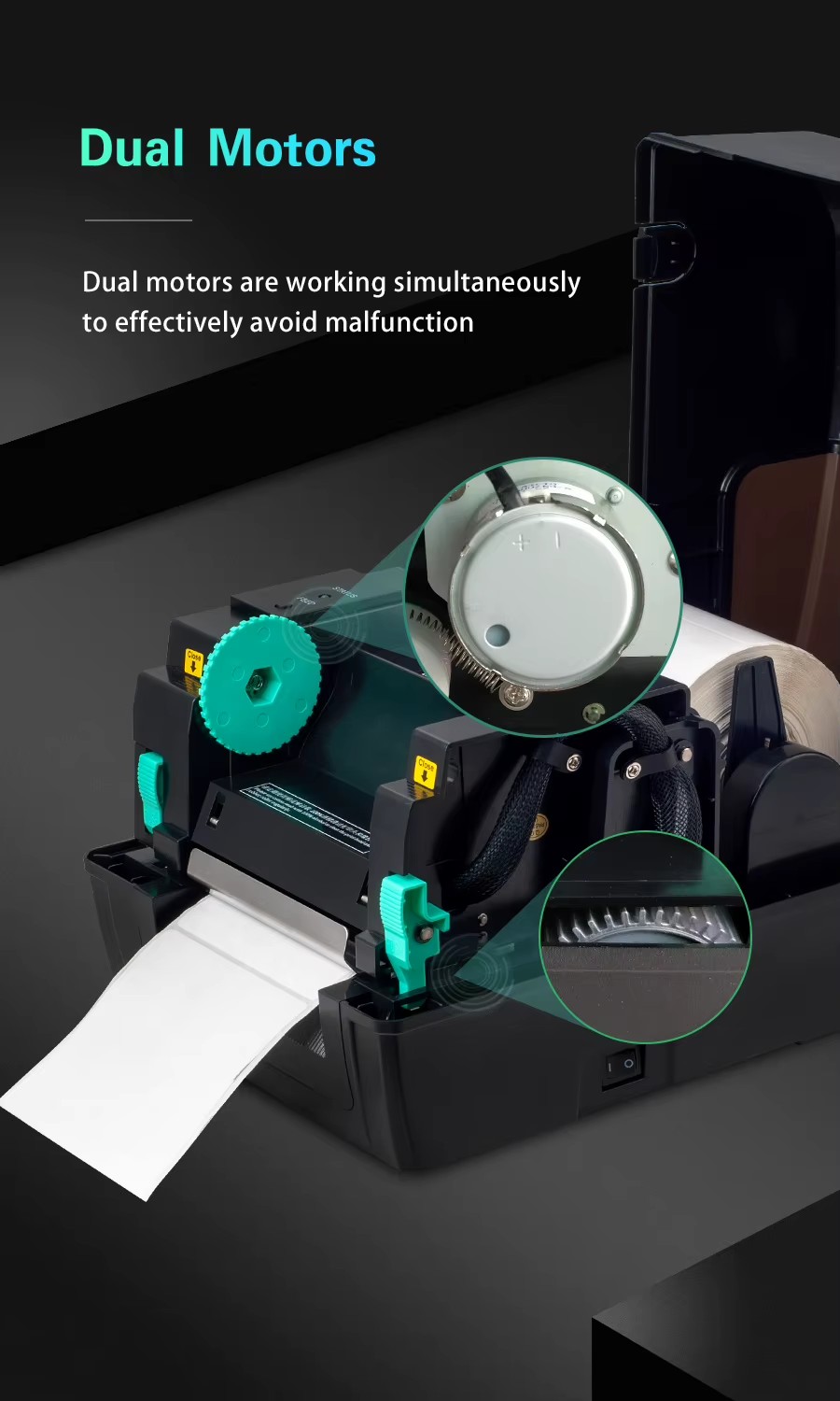 Thermal Transfer Printer Quality Ribbon Support Thermal Labelled Max Print Width 108mm Barcode Printer