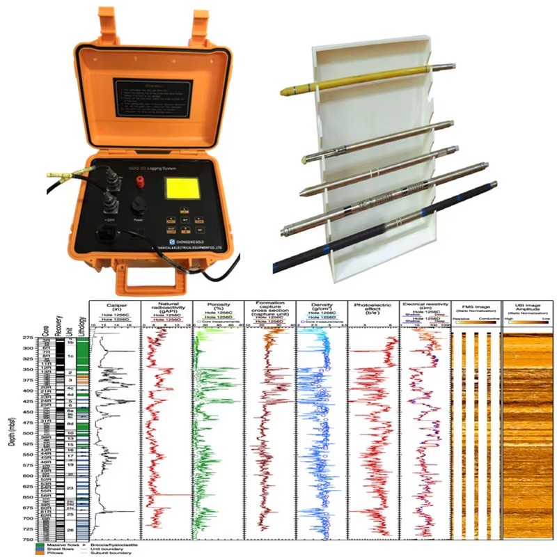 Geophysical Water Well Logging Equipment Gamma Ray Logger Caliper Well Logging Tool
