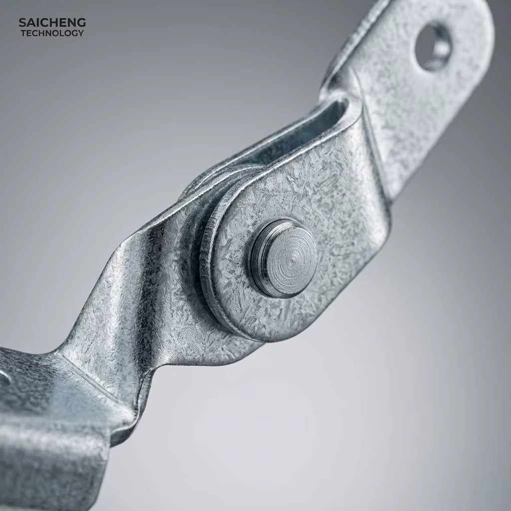 Hinge Connector Q235B Carbon Steel Electro Galvanized Custom Size 4.9mm Thick Manual Drive System Full/Half Coverage