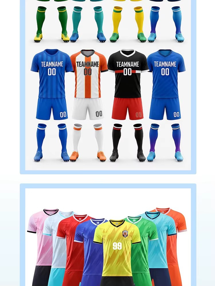 Customized Unisex Soccer Jersey 2025/2026 Player Version Football Uniform 100% Polyester Anti-Bacterial Quick Dry All Seasons