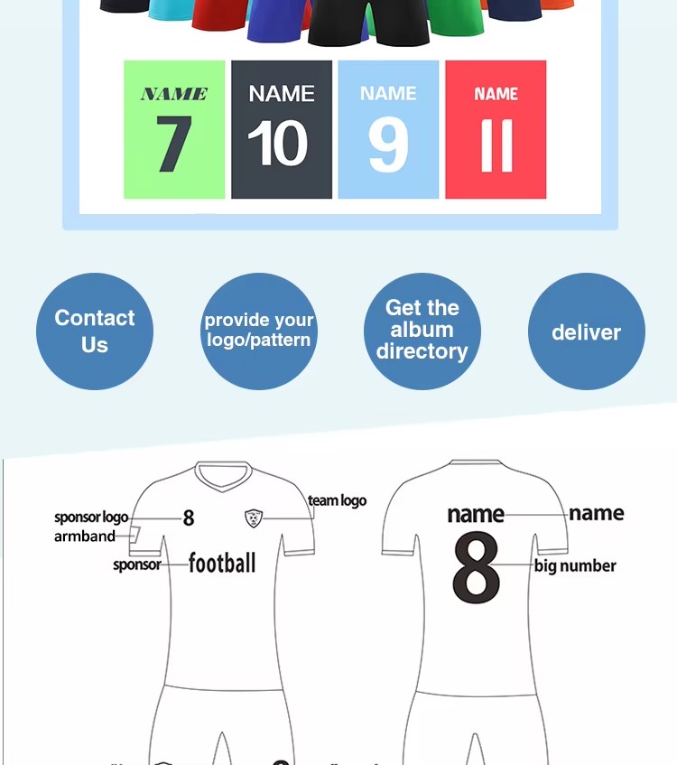 Customized Unisex Soccer Jersey 2025/2026 Player Version Football Uniform 100% Polyester Anti-Bacterial Quick Dry All Seasons