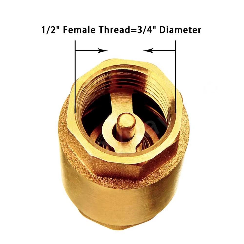 1/2 to 2" 3" 4" Monobloque and Removable Forged Brass Check Valve Non-return Spring Valve