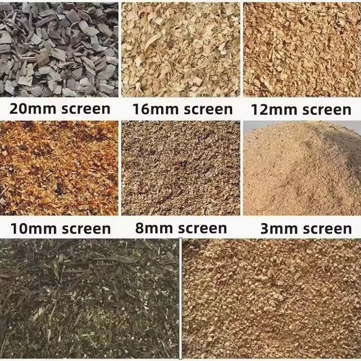 Hammer Mill Machine 5 Ton Per Hour Heayt Duty diesel Engine Wood Chip Sawdust Hammer Mill