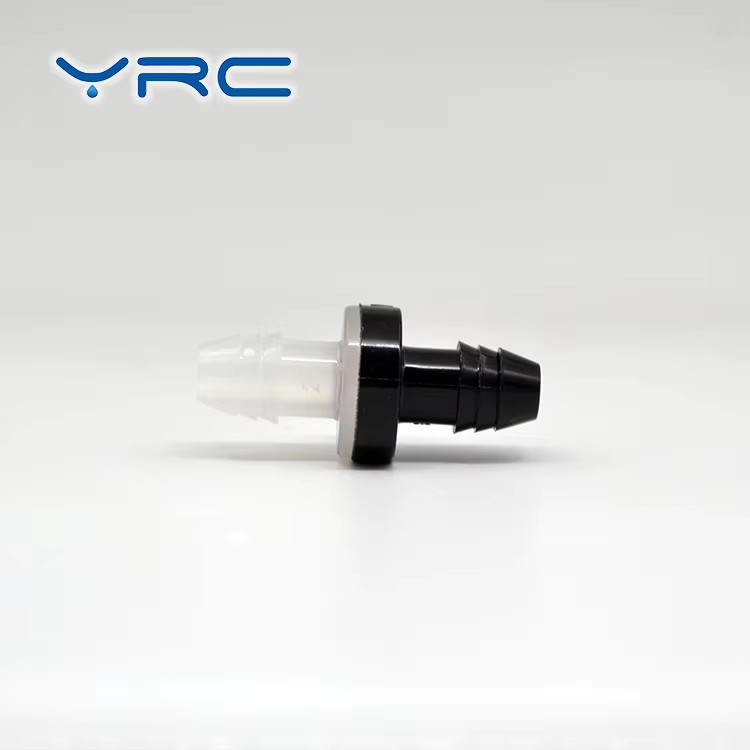 YRC Plastic 3/8" Silicone Sealing Wear-resistant One Way Check Valve with Longhose Barb for Hydraulic Fuel Gas Water Air
